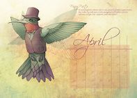 Flight of fancy calendar (hummingbird)